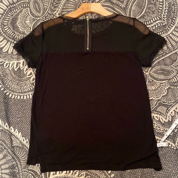 H&M top - Black with sheer shoulders - Picture 2 of 2